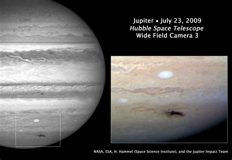 Esa Hubble Captures Rare Jupiter Collision