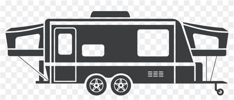 Transparent Camper Clipart Black And White Clip Art Hd Png Download X
