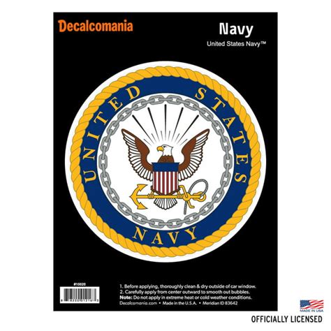 Officially Licensed United States Navy Decal Large 525 Us Military