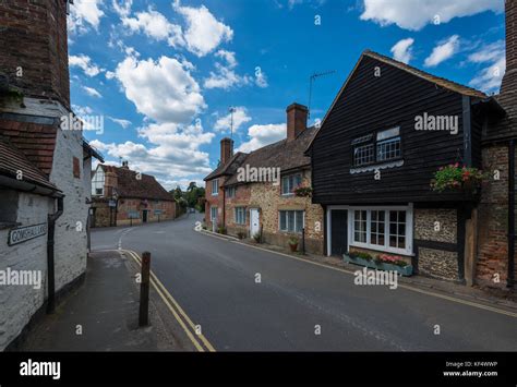 Traditional Houses Of The Village Of Shere In The Guildford District Of