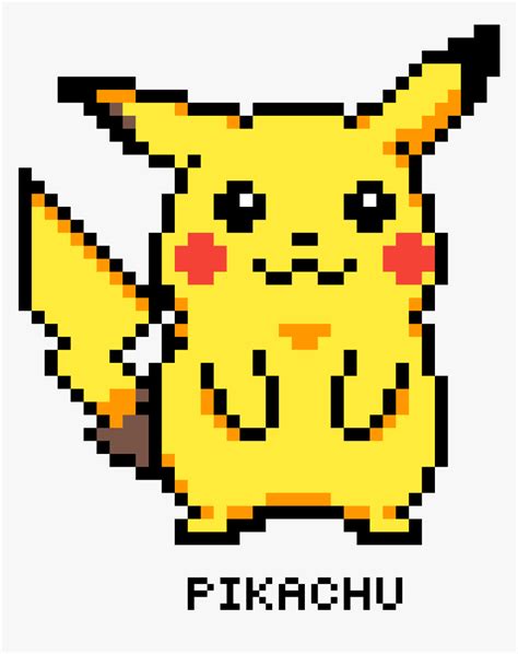 Pikachu Face Pixel Art