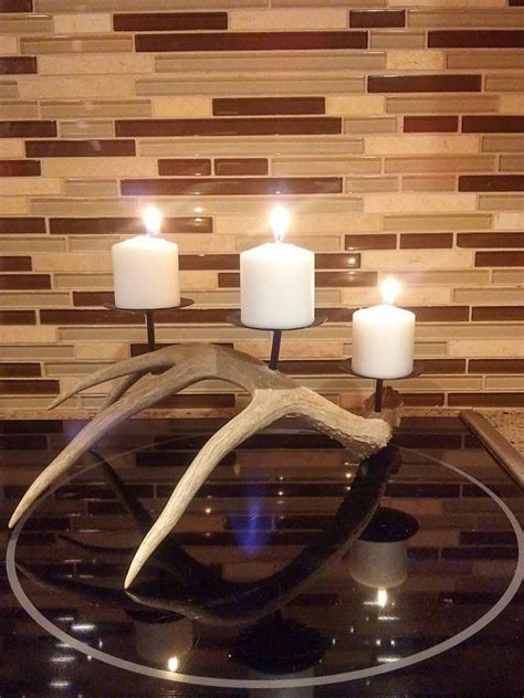 Pillar Antler Candle Holder Great For Weddings And Ts Etsy
