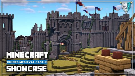 Ruined Medieval Castle Minecraft Castle Showcase Youtube