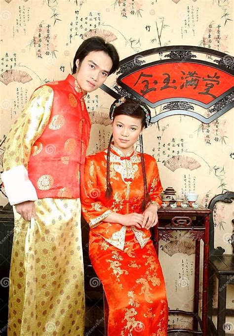 The Chinese Bride Couples Stock Image Image Of Reminiscent 4624039