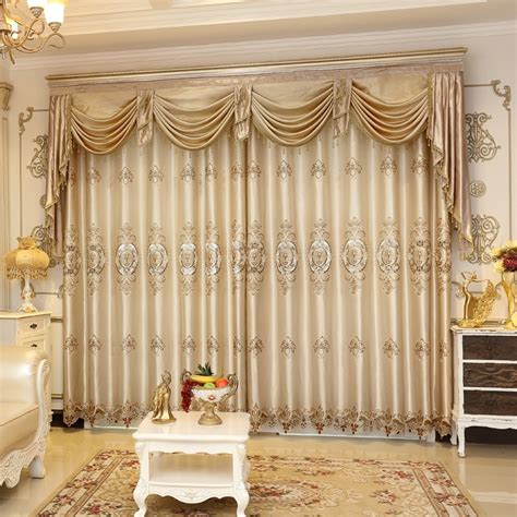 2016 Weekend European Luxury Blackout Curtains For Living Room