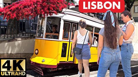 Lisbon Portugal Walking Tour 4k Youtube