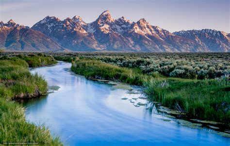 Download Wallpaper Irrigation Grand Teton National Park Wyoming Usa