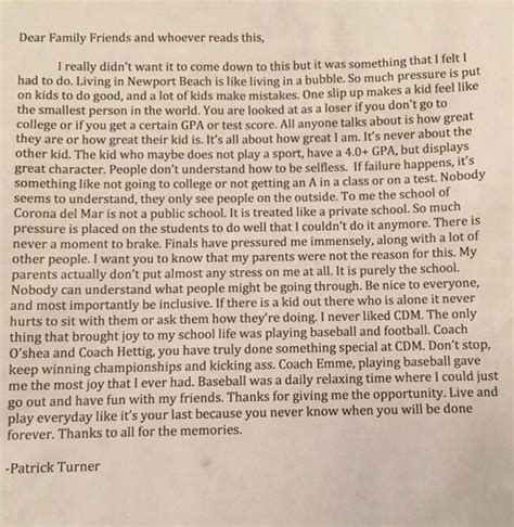 This 16 Year Olds Suicide Letters Are A Cry For Help And A National
