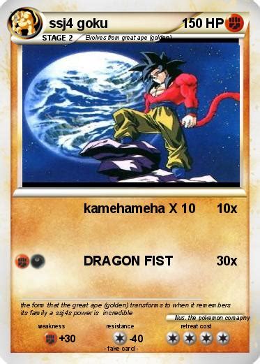 Pokémon Ssj4 Goku 11 11 Kamehameha X 10 My Pokemon Card