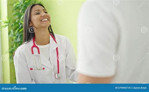 Man And Woman Doctor And Patient Hugging Each Other At Clinic Stock Footage Video Of Speaking