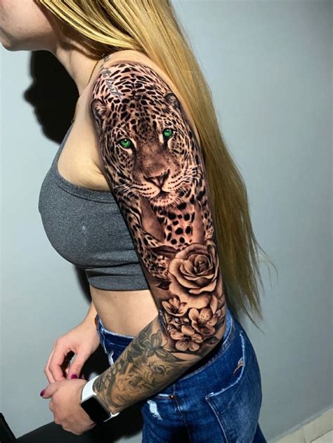 Tigre Tattoo Feminina Leopard Tattoos Sleeve Tattoos For Women Girl
