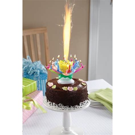 Musical Spinning Birthday Candle At Signals Hp9642