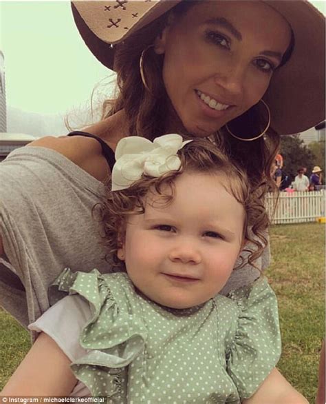 Kyly Clarke Cradles Her Cute Daughter Kelsey Lee Daily Mail Online
