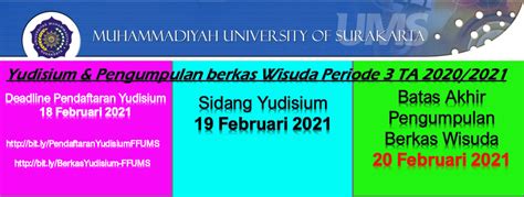 Yudisium And Pengumpulan Berkas Wisuda Periode 3 Tahun Akademik 20202021