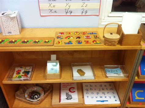 My Montessori Classroom Pre Language Shelf Montessori Classroom Layout Montessori Ideas