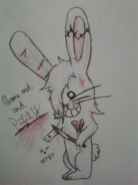 At Emo Bunny By Floralflower On Deviantart