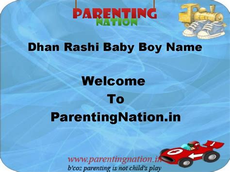 Welcome To Dhan Rashi Baby Boy Name Have Fun Reading Select The Best