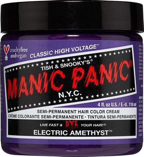 manic panic electric amethyst classic creme vegan cruelty free purple semi permanent hair dye