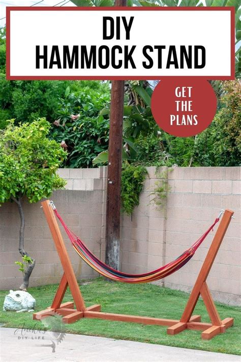 Easy Diy Hammock Stand Diy Hammock Diy Wood Projects Hammock Stand