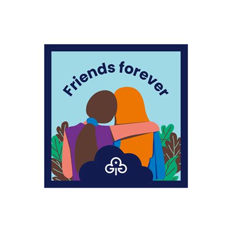 Friends Forever Woven Badge Official Girlguiding Shop