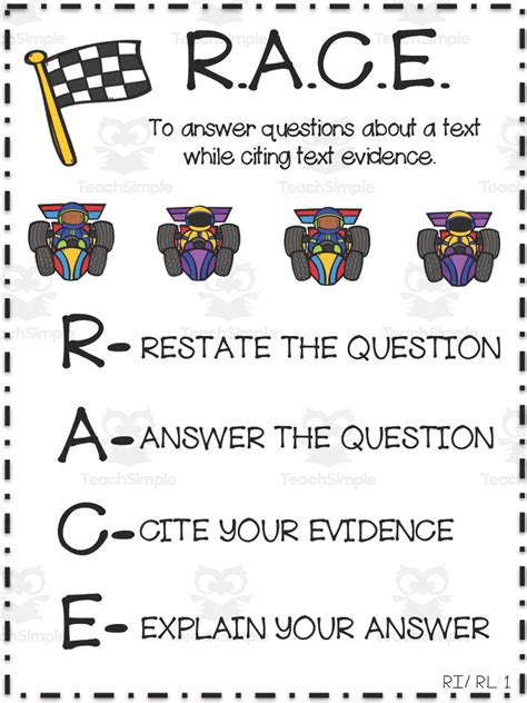 Citing Text Evidence Anchor Chart By Teach Simple