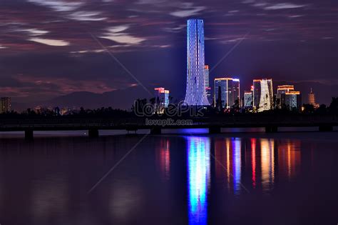 The Night View Of Xiamen City Building Picture And Hd Photos Free
