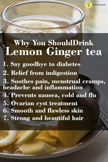 Best Benefits Of Lemon Ginger Tea For Skin Hair And Health Lemon Benefits Ginger Tea