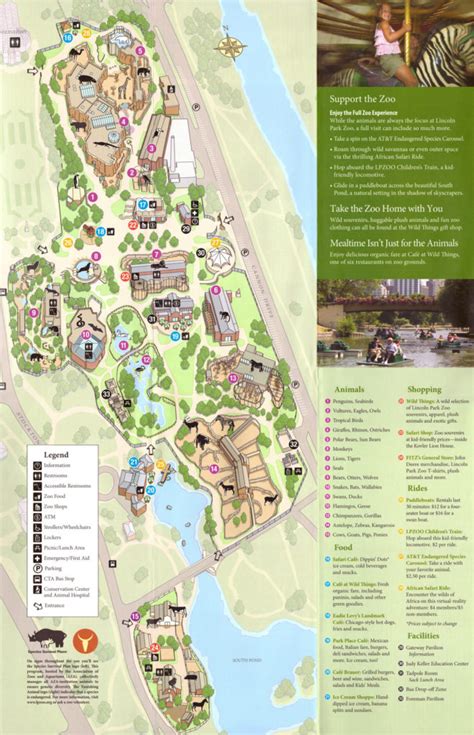 Lincoln Park Zoo Map Printable Map Of The United States