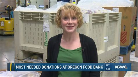At oregon food bank, we believe that food and health are basic human rights for all. Most needed donations at Oregon Food Bank - YouTube