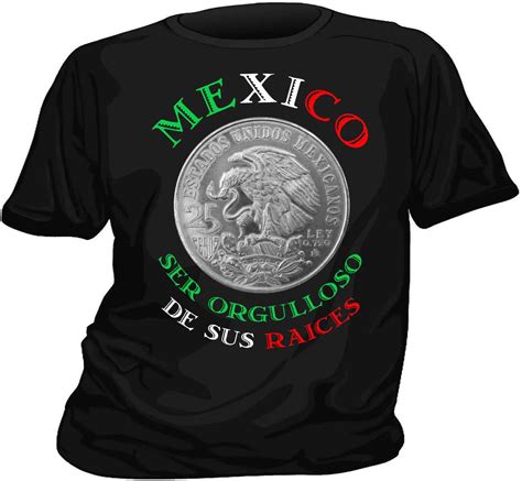 2019 Fashion Solid Color Men Tshirt T Shirt Mexique Mexico Azteca Pesos Its Roots Casual Tee In