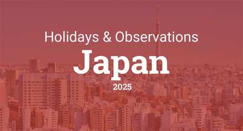 Holidays And Observances In Japan In 2025