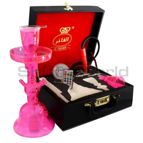 Al Fakher Glass Hookah Pink Shisha World Canada