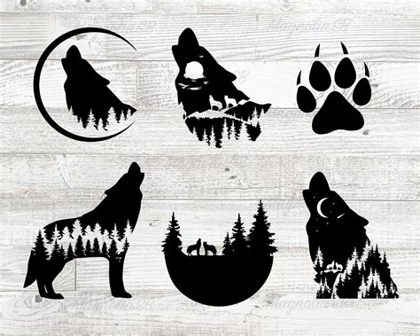 The Silhouettes Of Different Animals And Their Tracks Are Shown On A
