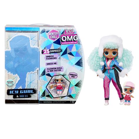 Lol Surprise Omg Winter Chill Icy Gurl Fashion Doll And Brrr Bb Doll With 25 Surprises