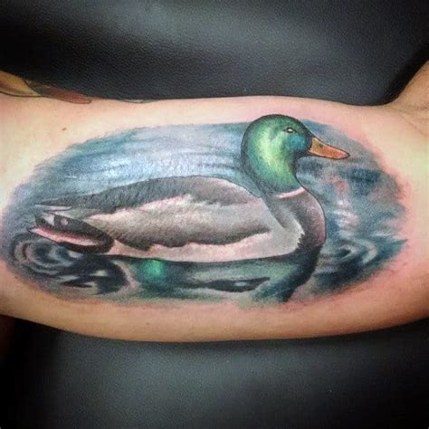 #artists on tumblr #dog #mallard duck #cat #donation commission #art that isnt corvids #davedrawsstuff. 70 Duck Tattoos For Men - Masculine Waterfowl Ink Designs