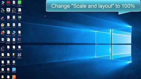 Change Scale And Layout In Windows 10 Youtube