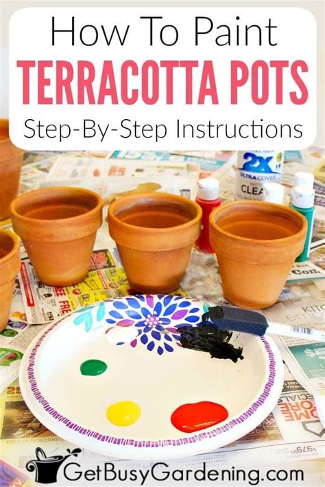 How To Paint Terracotta Pots Step By Step Painted Terra Cotta Pots