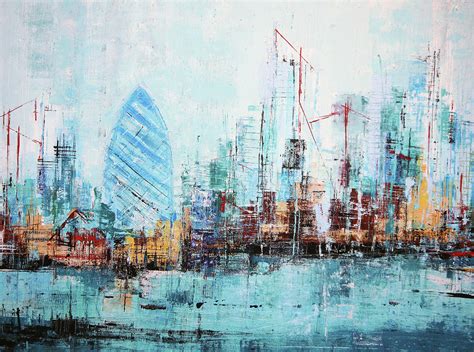 London Skyline Painting By Irina Rumyantseva Fine Art America
