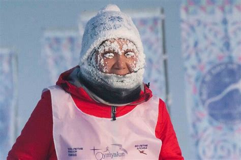Runners Brave Blistering Cold For Worlds Coldest Marathon In Russia