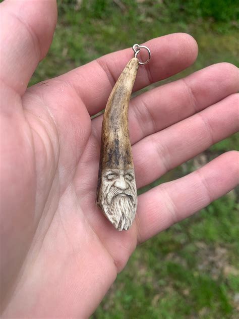 Bone Carving Deer Antler Art By Josh Carte Bone Jewelry Bone