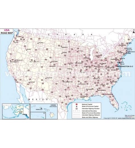 Buy Road Map Of Usa Us Interstate Highway Map Us Maps