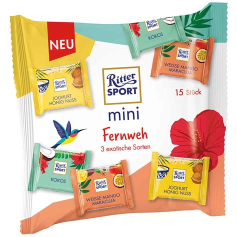 Все товары бренда ritter sport. Ritter Sport mini Fernweh 15er | Online kaufen im World of ...