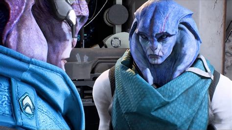 Mass Effect Andromeda Scott X Jaal Evfra Jaal And Scott First