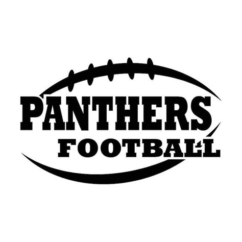 Panthers Football Instant Download 1 Vector Eps Dxf Svg Etsy