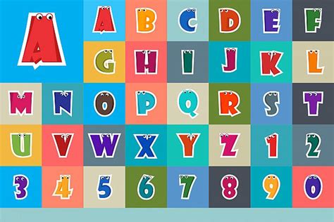 Alphabet Cartoon Font For Kids
