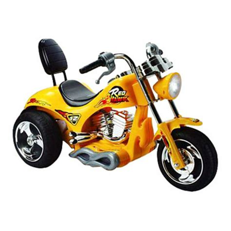 Mini Motos 12v Red Hawk Kids Battery Powered Ride On Motorcycle Yellow