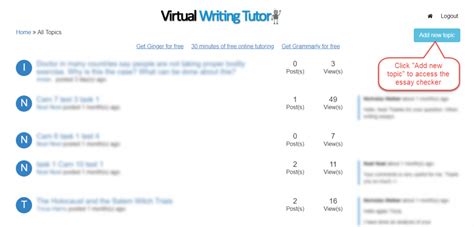 Check spelling or type a new query. Essay Checker - Virtual Writing Tutor - free ESL grammar ...