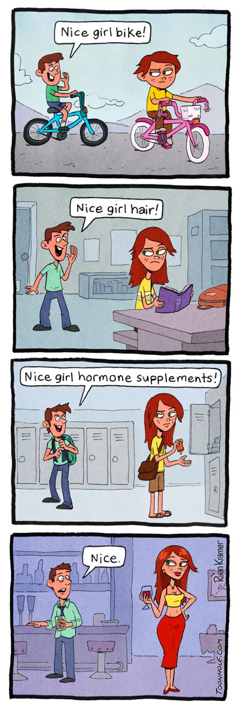 Full Comic Nice Girl Bike Know Your Meme