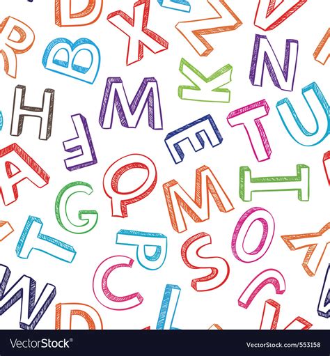 Alphabet Background Royalty Free Vector Image Vectorstock