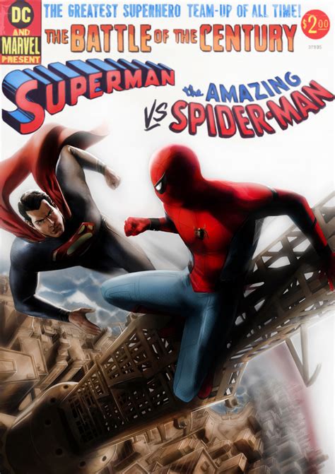 artstation superman vs spider man